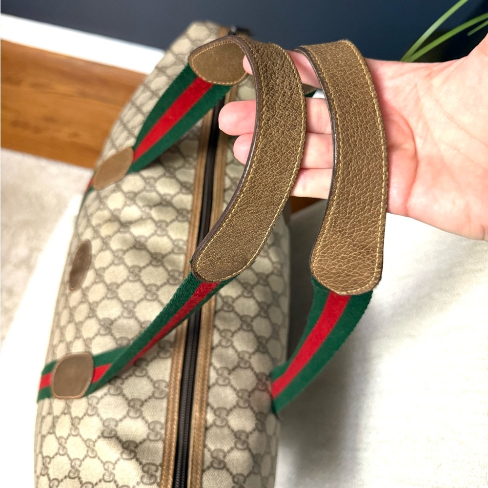 Gucci authentic XL tote bag weekender travel bag brown monogram coated canvas - Picture 12 of 16